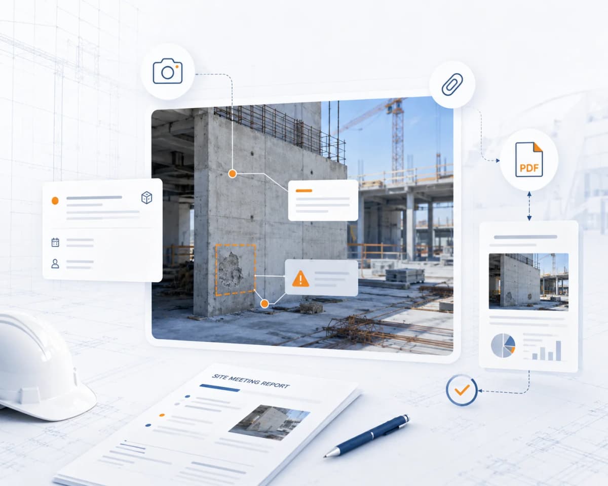 Conducteur de travaux sur chantier — compte rendu et observations